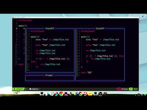 NeoVim Chatgpt plugin integration demonstration